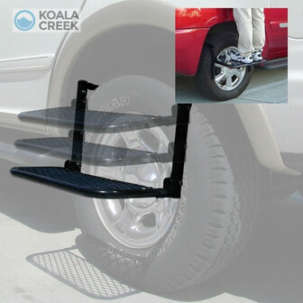 KOALA CREEK DAKTENT verstelbare opstap trede - Wheel Step.