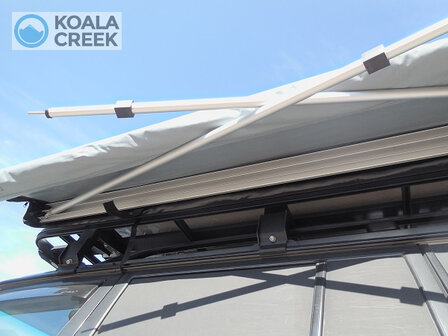 KOALA CREEK&reg; 2 delige aluminium luifel dak dragerstang tot. 250 cm. horizontaal.