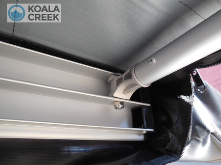 KOALA CREEK&reg; 2 delige aluminium luifel dak dragerstang tot. 250 cm. horizontaal.